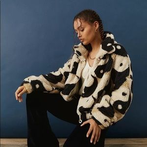 Urban Outfitters Olivia Yin Yang Sherpa Jacket